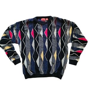 Men's Multicolor 90s J Simon Geometric Sweater